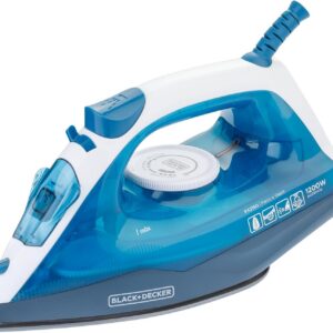 71mwzp9y0fL._AC_SL1500_.jpg BLACK+DECKER Ferro de Passar Roupa à Seco ou à Vapor, Com Base Antiaderente, Potência de 1200W, Modelo FX2150, 110V-radardasaude