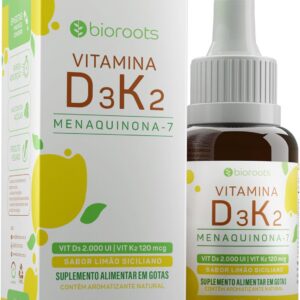 71v0SBaz-nL._AC_SL1500_.jpg Vitamina D3 + K2 em Gotas 20 ml - Bioroots - Saúde Óssea e Imunidade