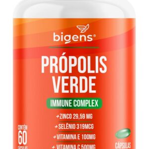 Própolis Verde Alecrim Complex, Vitamina C, D3, Zinco, Bigens, 60 cápsulas (Unidade)-radardasaude