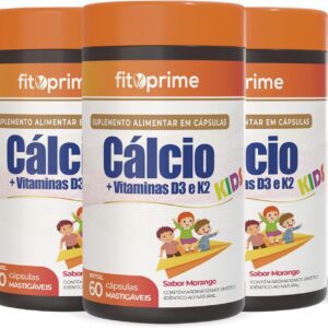 816gpGhQSjL._AC_SL1500_.jpg Kit 3x Cálcio + Vitaminas D3 e K2 Criança Cápsulas Mastigáveis-radardasaude