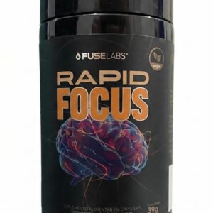 Rapid Focus 60 Cápsulas - Suplemento para Foco, Concentração e Performance Mental - Mais Energia e Clareza para Estudo e Trabalho - FuseLabs