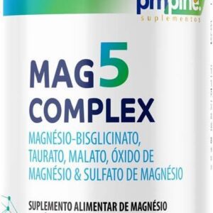 51PyydKlceL._AC_SL1500_.jpg Mag 5 Complex - Suplemento de Magnésio com 5 Fontes - 500 mg - 60 Cápsulas