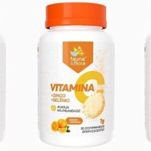 90 Comprimido Zinco Efervescente Vitamina C Selênio 1000mg-radardasaude