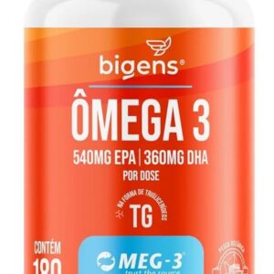 51m19nKKgJL._AC_SL1200_.jpg Ômega 3 TG Meg-3-180 Cápsulas - Bigens