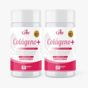 Colágeno Hidrolisado +Ac. Hialurônico Q10 Biotina 2x 60 cap-radardasaude
