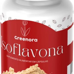 51vE9BYFMIL._AC_SL1200_.jpg Greenora - Isoflavona 60 Cápsulas – Suplemento Natural para Equilíbrio Hormonal Feminino, Alívio dos Sintomas da Menopausa e TPM, Rico em Isoflavonas da Soja, Vegano e Sem Glúten (1)
