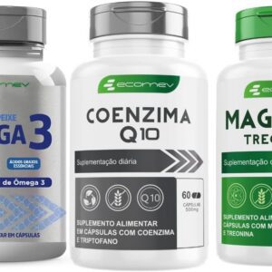 61-x-D2rSDL._AC_SL1000_.jpg Kit Coenzima Q10 + Magnesio Treonato + Omega 3 Ultra 1360Mg Epa Dha Cert. Importado Pureza IFOS 210 Cáps