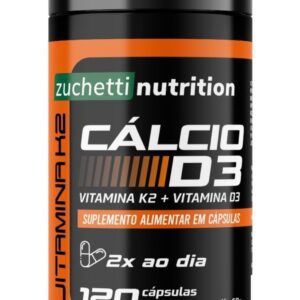 Calcio e vitamina d carbonato de calcio Vitamina K2 mk7 120 cápsulas Zuchetti nutrition-radardasaude