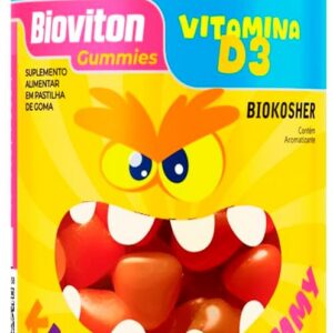 618sDA0Q4QL._AC_SL1200_.jpg Gummy Kids Vitamina D3 Bioviton Unilife Sabor Laranja 30 Gomas