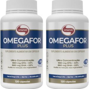 61E1hLqer-L._AC_SL1200_.jpg Combo 2 Omegafor Plus Vitafor 990mg Epa 660mg Dha 120 Cps