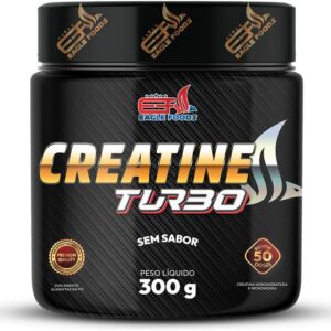 Creatina Monohidratada e Micronizada 300g Turbo – Desempenho, Força e Recuperação