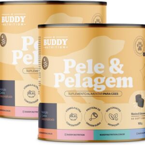 61bWYDtaeWL._AC_SL1000_.jpg Kit 2x Pele & Pelagem Buddy Nutrition | 60 Soft Chews | Suplemento Cães com Ômega-3 EPA/DHA + Probióticos + Biotina + Colágeno | Contribui para Pele e Pelagem-radardasaude