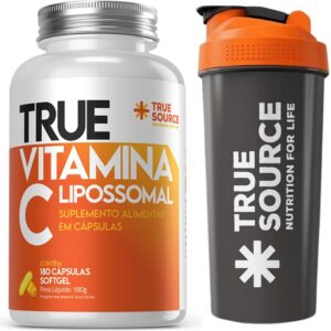 61kCCv2oMhL._AC_SL1080_.jpg Combo True Source - Vitamina C Lipossomal (180 Cáps + Coqueteleira)-radardasaude