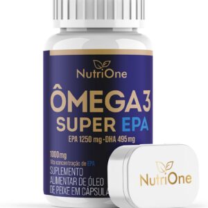 711YrfnnDIL._AC_SL1500_.jpg Ômega 3 Super EPA 1250mg + DHA 495mg - Óleo de Peixe Ultra Concentrado 1840mg - 60 Cápsulas 1000mg - Nutrione