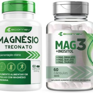 71a1HYghw6L._AC_SL1500_.jpg Kit Mag3 Magnésio Taurato Quelato Dimalato Inositol + Treonato 500Mg 120cáps - Ecomev