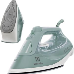 71bJk33S-zL._AC_SL1500_.jpg Electrolux Ferro de Passar Roupa Seco e Vapor antiaderente base ceramica vapor vertical extra 1500W verde escuro ESI51 127v-radardasaude