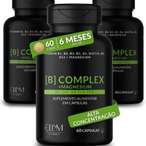 71hFzkzWvL._AC_SL1500_.jpg Vitaminas Complexo B e Magnésio 180 Capsulas Ellym Nutrition 6 Meses Biotina Metilfolato Metilcobalamina B1 B2 B3 B4 B5 B6-radardasaude