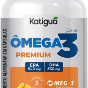 Katiguá, Ômega 3, MEG-3, 540 EPA, 360 DHA, 1000MG, Fish Oil, 120 Cápsulas Soft Gel • 40 doses,