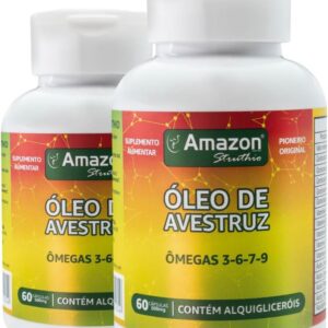 Kit 2 Óleo De Avestruz Em Cápsula Amazon Struthio-radardasaude