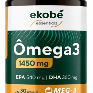 61EKu8yGPL._AC_SL1254_.jpg EKOBÉ Ômega 3 com EPA e DHA | Suplemento Nutricional em Cápsulas | Auxilia a Saúde Cardiovascular, Cerebral e Visual | Óleo de Peixe | 30 Cápsulas