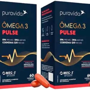 61HyKeyoL._AC_SL1200_.jpg Kit 2x Omega 3 Pulse 60 Caps Epa/dha + Coenzima Q10 Puravida