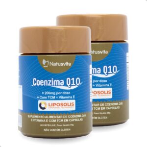 Kit 120 cápsulas Coenzima Q10 200mg Lipossomal Alta Absorção Coq10-radardasaude