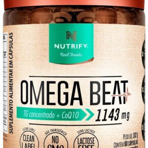 Ômega Beat TG Concentrado + Coq10 Nutrify 60 Cápsulas