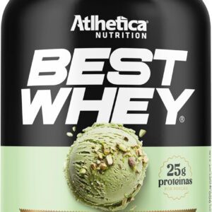 Best Whey Atlhetica Nutrition 900g – Sabor Pistache – 25g de Proteína por Dose – Whey Concentrado, Isolado e Hidrolisado – Sem Glúten e Sem Açúcar Adicionado-radardasaude